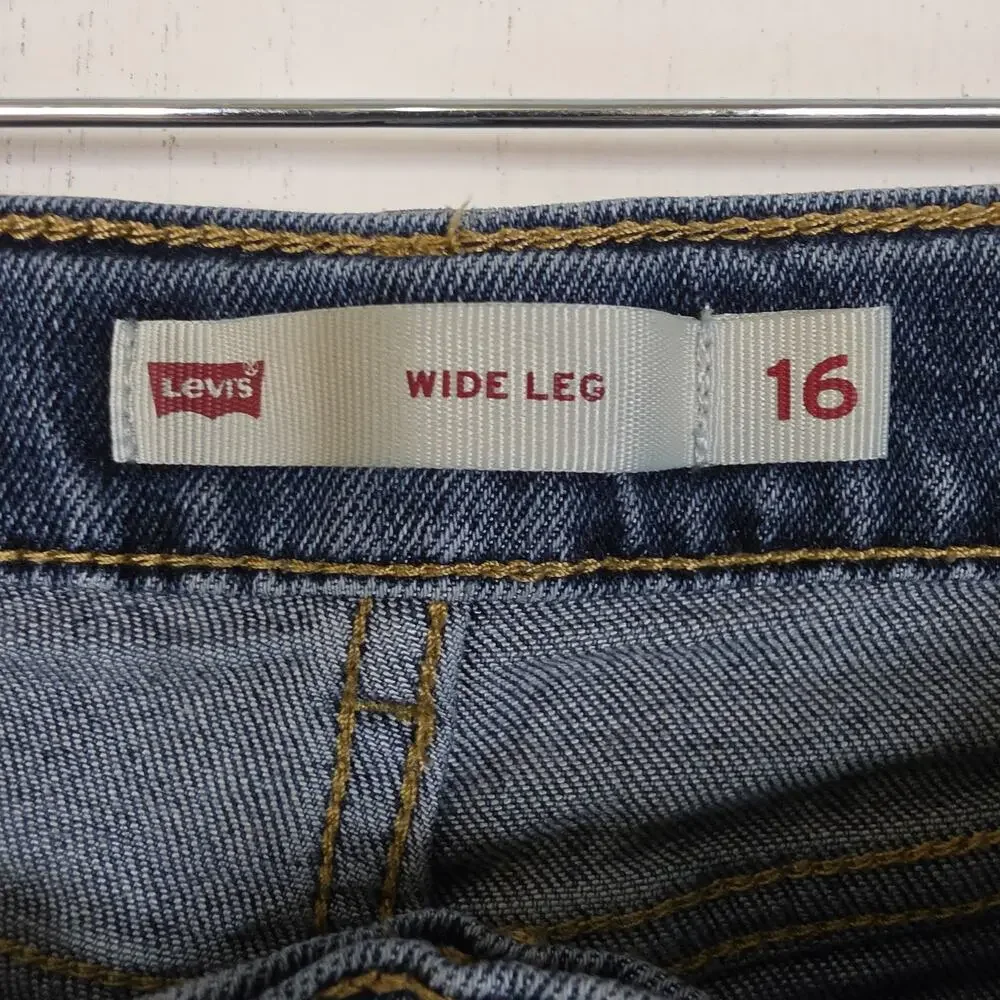 Levis Wide Leg Girls Size Regular Fit Size 16